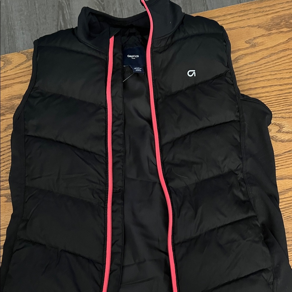 GAP Black Vest with Pink Trim